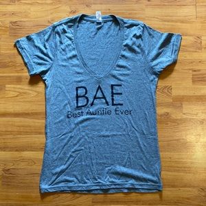 BAE auntie women’s fit v-neck T-shirt